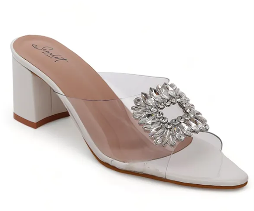 Scarlet Women Embellished Chunky Heeled Sandals